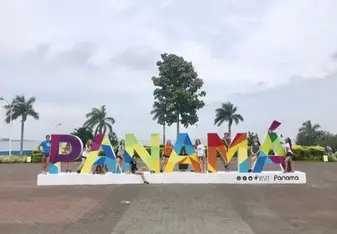 The Panama sign in Panama City. 
