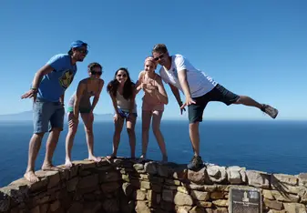 having fun at the most southern point of the world