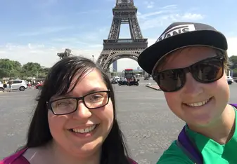 Seeing the Eiffel Tower for the first time