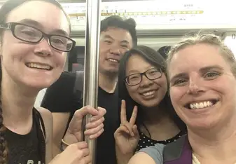 First time in a subway!