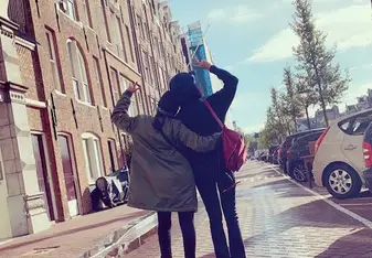 This photo is one of my trips to Amsterdam with EF and my friend that I met in EF