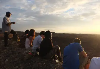 Going on an early morning hike before class