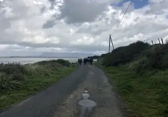 The beginning of the Slieve League hike