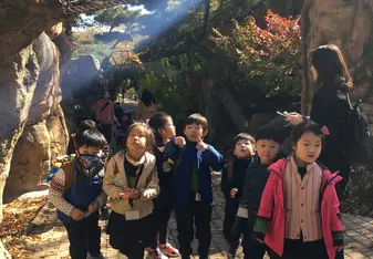 Vienna Class (my kindergarten kids) at Daegu's Nature Park