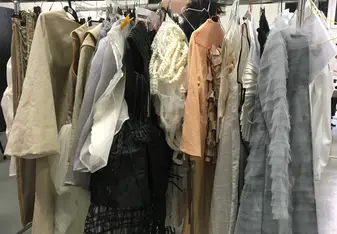 Racks prepared for the Runway