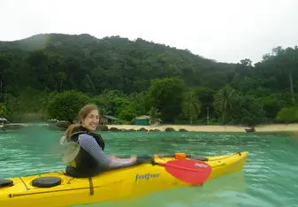 Kayaking from island to island!