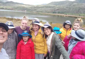 A trip to a near lake, all the girls where so happy this day