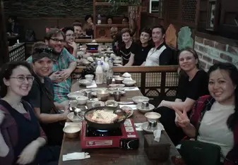 having dinner with my fellow CIEE 