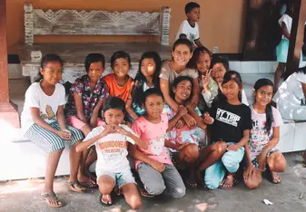 The girls from room 1 (boys are really shy when it comes to taking pictures) 