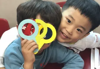 6 yo. students during "science day" at my hagwon 