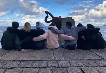 Looking out into the sea