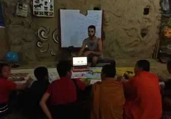 Teaching Novice Buddhist Monks