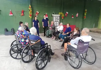helping out at corteza amarilla