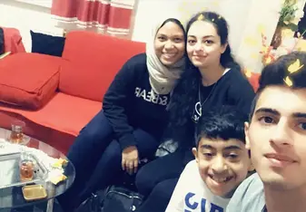 This picture was taken at a visit of one of the student's home who happened to come from a Syrian refugee family. We spent some time chatting and getting to know each other - it served as a good chance to learn more about how they were settling in Germany.