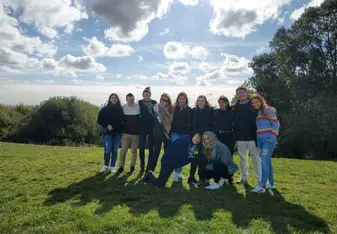 My group having fun in Hampstead 