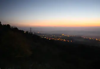 View from QC at dusk