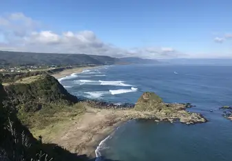 View from the Curiñanco nature reserve - located on the coast about an hour by bus from Valdivia