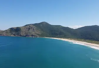 Lagoinha do leste: secluded beach accessible by day hike