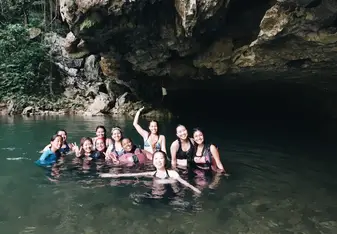 Cave tubing 