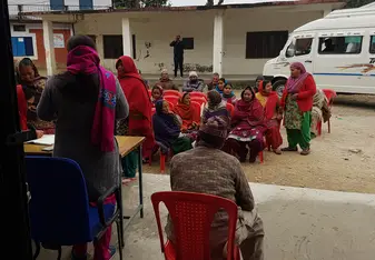 During the dental camp