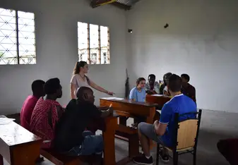 Teaching secondary English to Cairo locals as well as the Masai people.