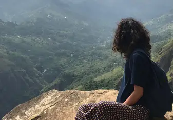 At the top of Ella rock 