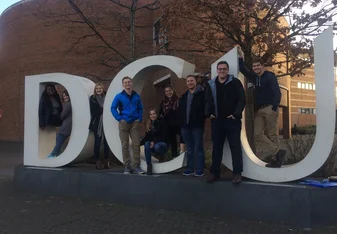 A group of IES Abroad Dublin City University students