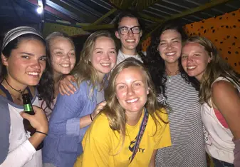 An evening on Little Corn with my GIVE girls!