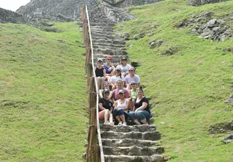 Exploring the Mayan Ruins