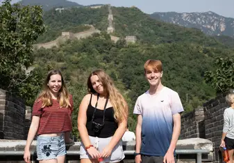 It was spectacular to see the view of the Great Wall of China