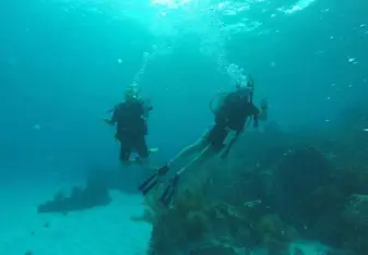 Myself and a fellow volunteer diving in Nicaragua!