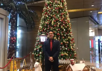 Christmas tree at HuaXia Finance 2018
