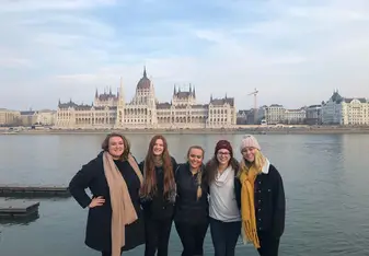 Friends and I on a weekend trip to Budapest