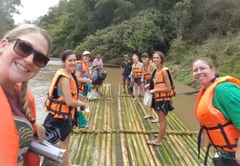 Bamboo raft trip