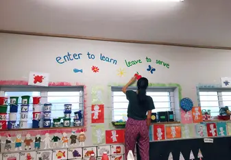 Steenberg Primary School - Wall decoration!