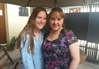 Me and my host mom in Cochabamba!