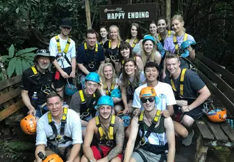 Zip lining