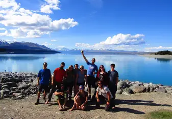 Group photo on our guide practice road trip 