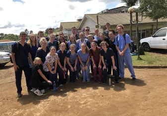 Pre medical group volunteering at Tigoni hospital