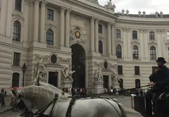 The Hofburg with Horse-Drawn Carriage