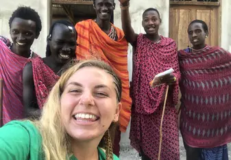 Selfies with my students after a fun day of learning in the classroom