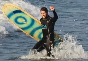 The surf was great in Lobitos.