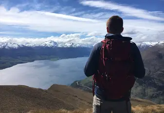 Top of Isthmus Peak in Wanaka, NZ