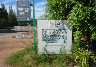 Sign for there coffee shop
