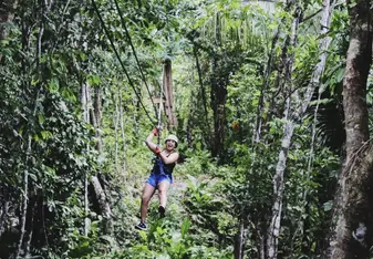 Zip-lining!