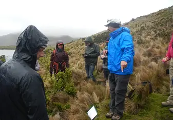 Learning about plant adaptations in the Paramo.