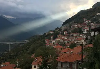 The mountainside of Metsovo