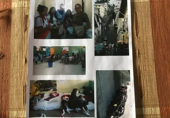 Visits with children learning English and also severely brain damaged programs