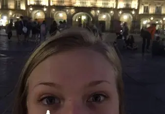 One of my first nights in Spain in the plaza mayor