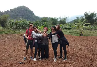 Us in the farm at the end of our work